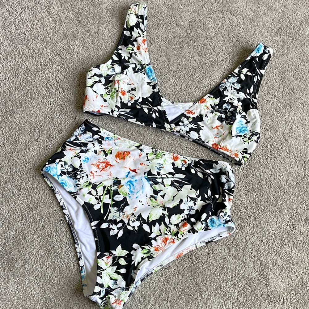 Floral Hi rise swimsuit